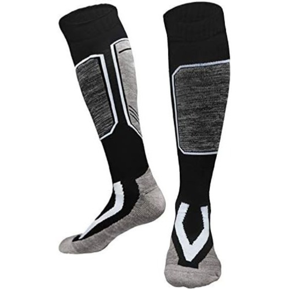 Thermal‎ Ski Socks Grey Thick Warm Wool Winter Snow Socks Unisex for Skiing Hiki